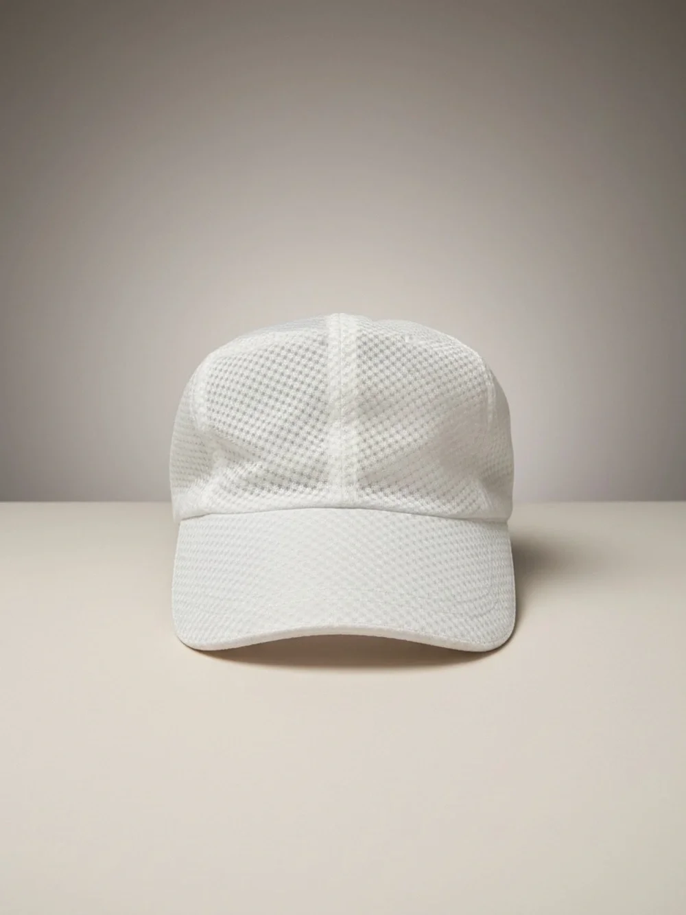 Men's Lightweight White Mesh Baseball Cap